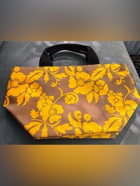 Herve Chapelier Yellow Floral Tote Bag for Women